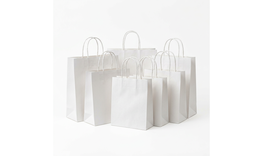 Papiertaschen weiß