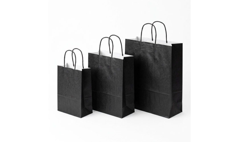 Papiertüten Schwarz