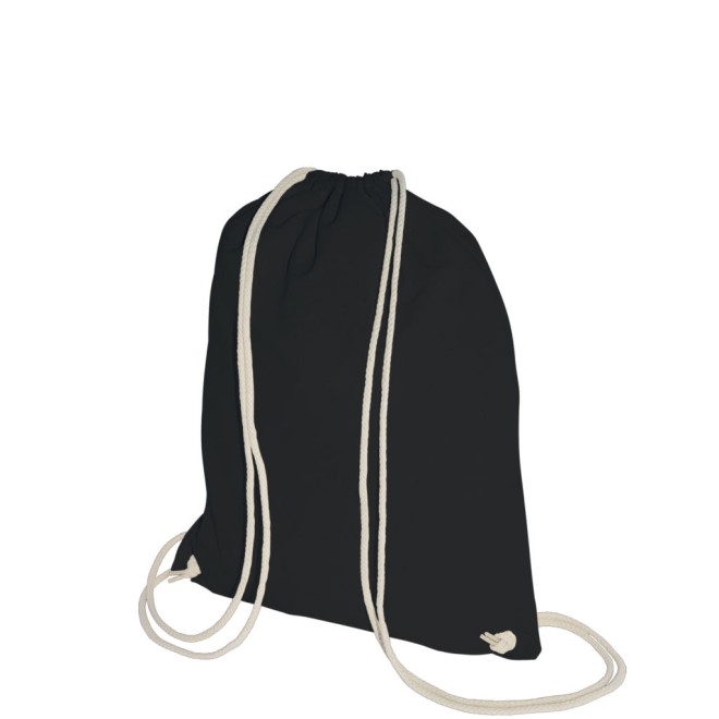Baumwollrucksack schwarz