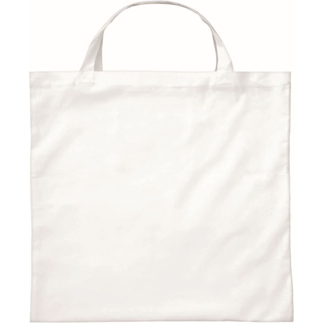 Baumwolltaschen WEISS 22x26cm mit 2 kurzen Henkeln