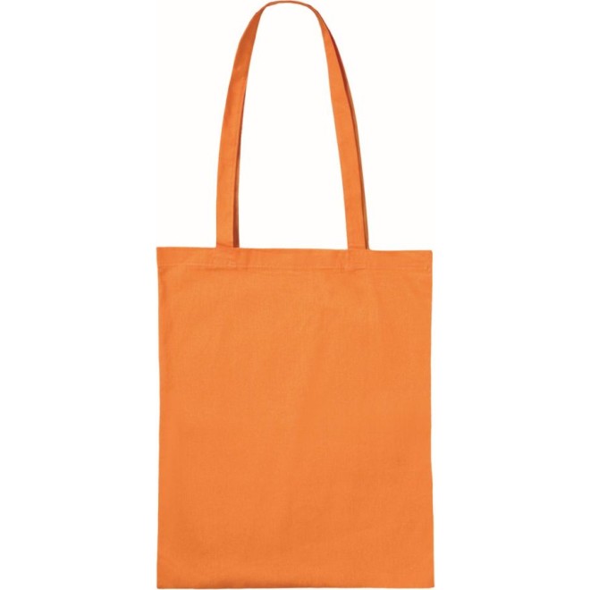 Baumwolltaschen mit langen Henkeln orange