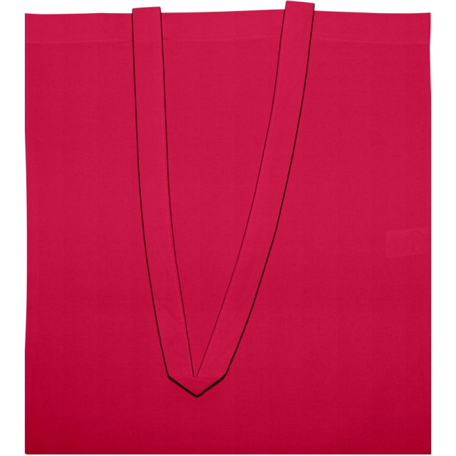 Baumwolltaschen lange Henkel pink