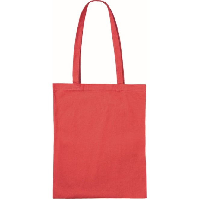 Baumwolltaschen mit langen Henkeln rot