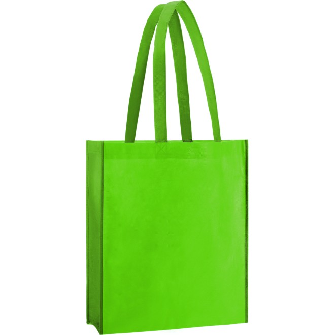 Hellgrüne PP Non Woven Taschen 38x42