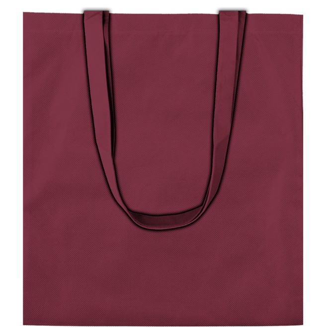 PP NON Woven Taschen 38x42 bordeaux mit langen Henkeln