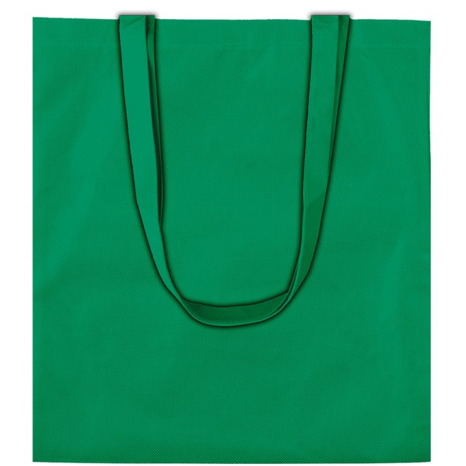 PP NON Woven Taschen 38x42 grün mit langen Henkeln