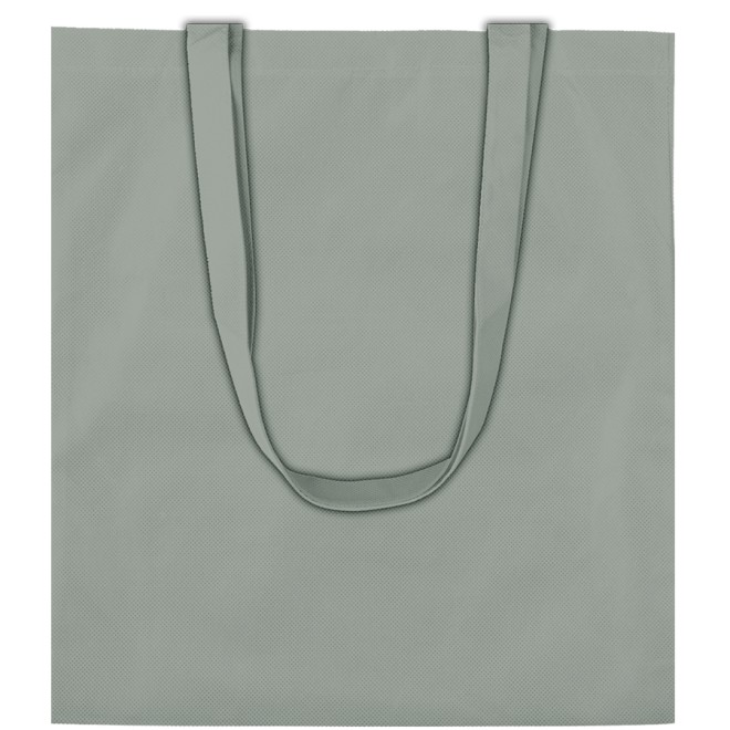 PP NON Woven Taschen 38x42 grau mit langen Henkeln