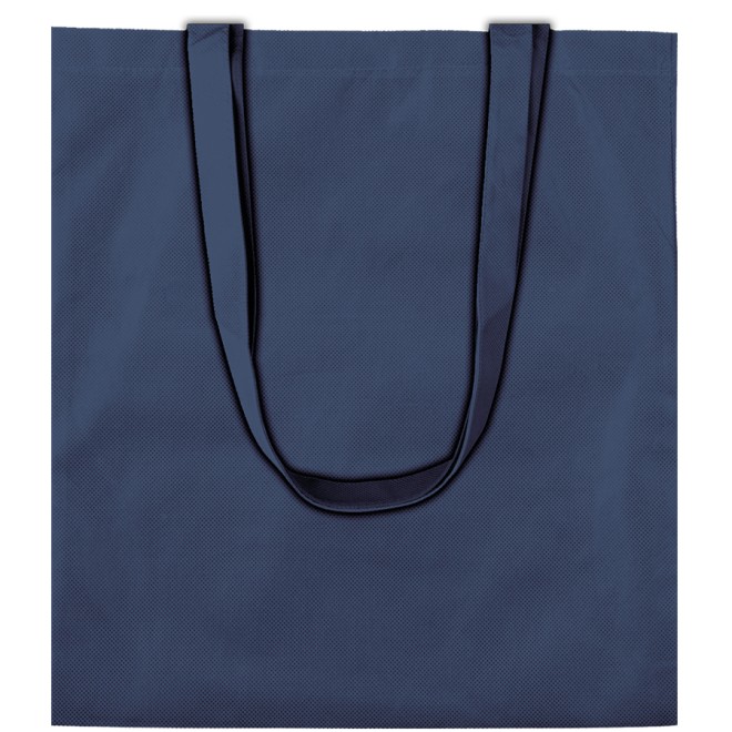 PP NON Woven Taschen 38x42 navyblau mit langen Henkeln
