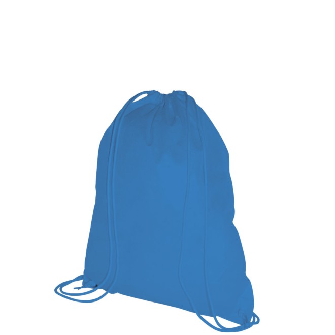 Non Woven Turnbeutel hellblau