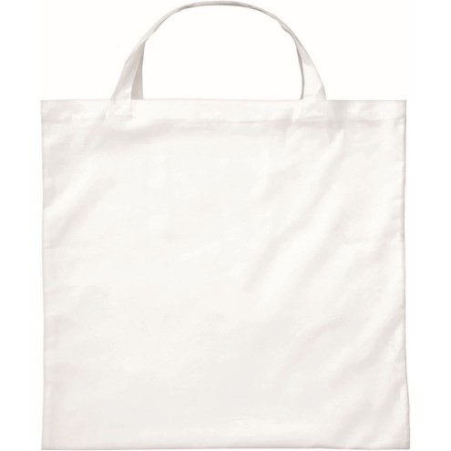 Baumwolltaschen WEISS 22x26cm mit 2 kurzen Henkeln