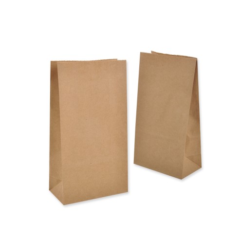 100 Papierbeutel braun 100x70x260mm