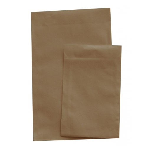 1000 Flachbeutel Kraftpapier braun 50g, verschiedene Grössen