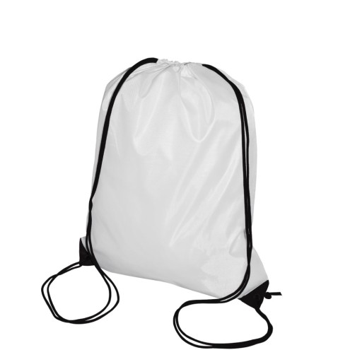 Nylon-Rucksack ca. 33 x 43cm mit robusten Tragekordeln in schwarz