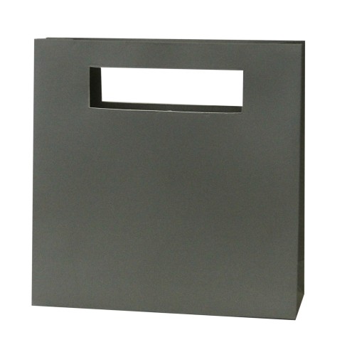 Ab 50 Stück Grifflochtasche 20x6,5x20cm ANTHRAZIT