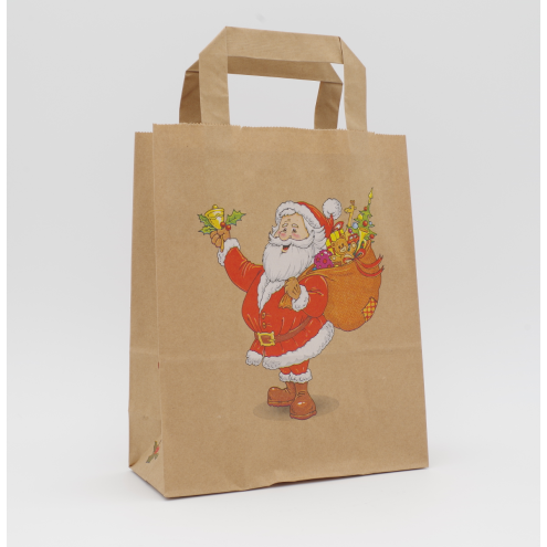 250 Weihnachtstüten mit Nikolausmotiv, 18x8x22cm