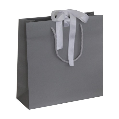 100 Geschenktaschen 27x9x28cm (BxTxH) GRAU