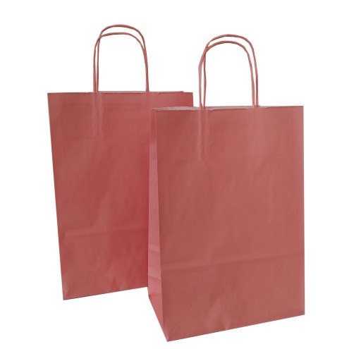 100 Papiertüten APRICOT mit Papierkordel apricot, 4 Größen wählbar