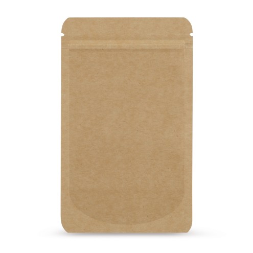 Standbodenbeutel/Doypacks Kraftpapier braun, je nach Grössen 500-1000 Stück