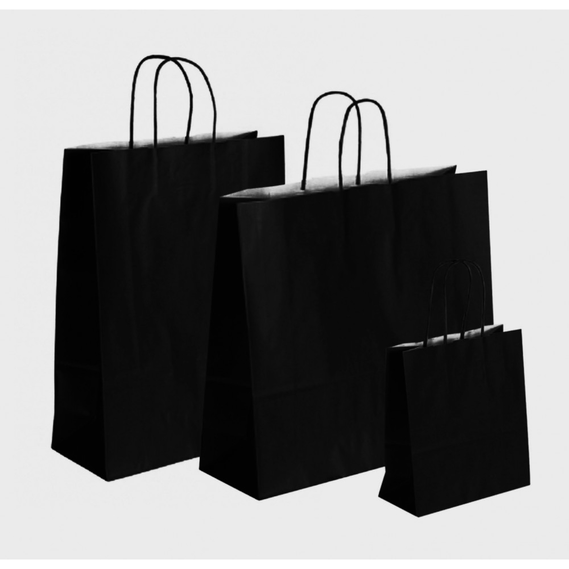 24 Schwarze Papiertüten Mit Aufklebern – Perfekt Für Party, Geschenke & Süßigkeiten | Wiederverwendbar & Umweltfreundlich